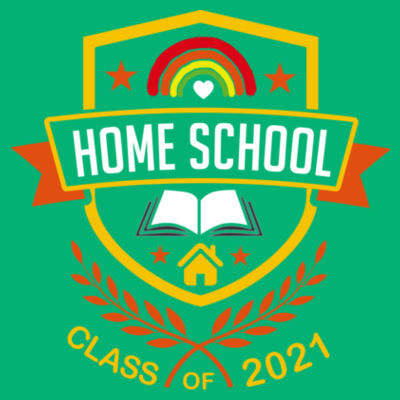 Home School - Class of 2021 - Embroidered Adult Zipped Hoodie Design