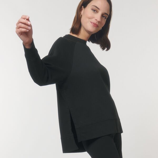 Stella Wilder women's oversized crew neck sweatshirt (STSW872) Thumbnail