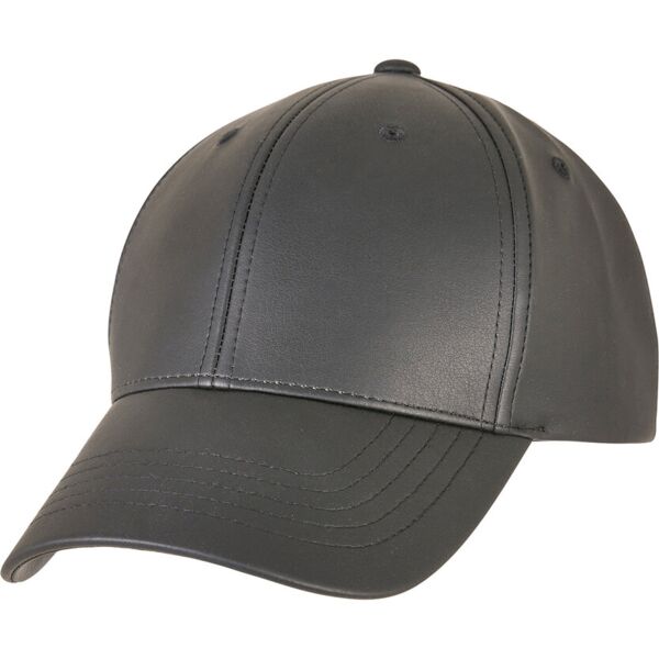 Synthetic leather alpha shape dad cap (6245AL) Thumbnail