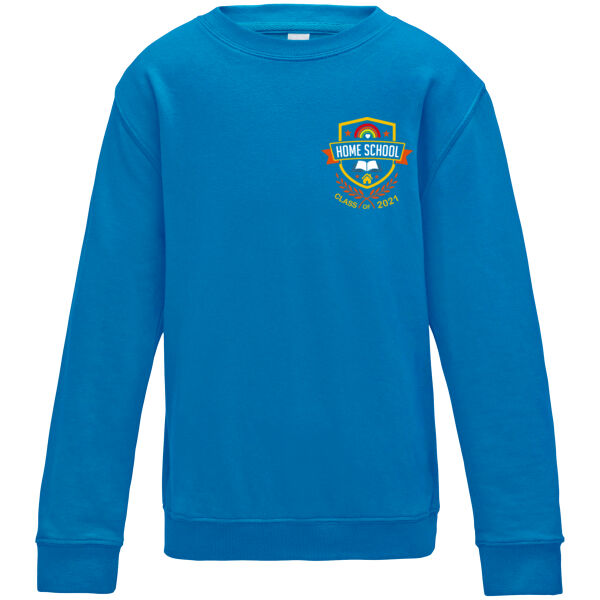 Home School - Class of 2021 - Embroidered Children's Sweatshirt Thumbnail