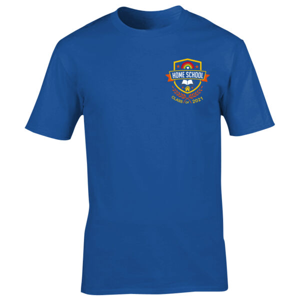 Home School - Class of 2021 - Embroidered Adult T-Shirt Thumbnail
